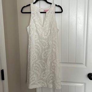 Lilly Pulitzer white lace dress 8